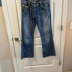 Diesel ZAF Vintage Bootcut Relaxed Fit Luxury Brand Made in Italy W 32 L 30